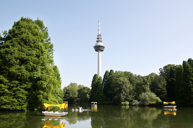 Luisenpark und Fernmeldeturm | Copyright Stadtmarketing Mannheim GmbH